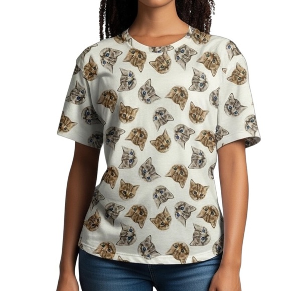 Kitty Cat Tee Shirt - Picture 1 of 7